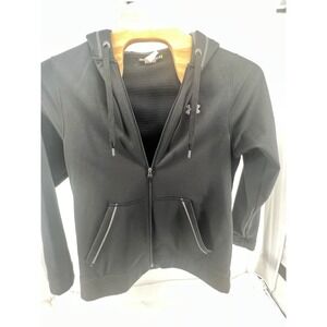 Under Armour Men's Loose Fit Full Zip Hooded Jacket Black MD